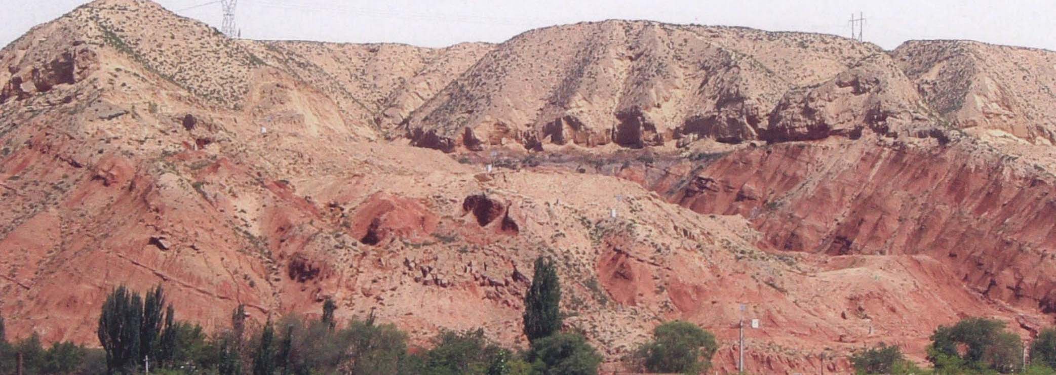 黃土—泥巖順層滑坡